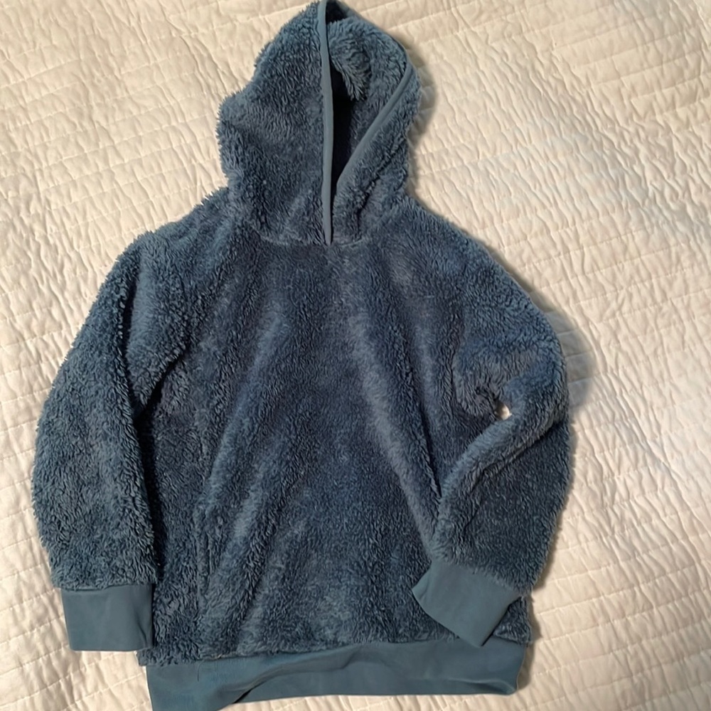 Primary teddy fleece size 4-5 light blue